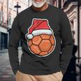 Handball Christmas Langarmshirts Geschenke für alte Männer