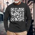 Qr President Trump Dance Code Long Sleeve T-Shirt Gifts for Old Men Qr President Trump Dance Code Long Sleeve T-Shirt Gifts for Old Men