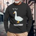 Ganserwirrt Lustiges Gänse Goose Meme Wortspiel Langarmshirts Geschenke für alte Männer