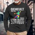 Geheult Wird Erst Wenn Es Stark Blutet Oder Komisch Absteht Langarmshirts Geschenke für alte Männer