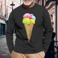 Ice Cone Langarmshirts Geschenke für alte Männer