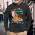 Ich Kläffe Oder Mache Ein Nap Cat Meme Langarmshirts Geschenke für alte Männer