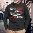 Ich Liebe Mein Auto Langarmshirts Geschenke für alte Männer