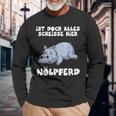 Ist Doch Alles Scheiße Hier Nölpferd Langarmshirts Geschenke für alte Männer