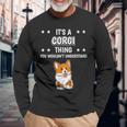 Ist So Ein Corgi Ding Lustiger Spruch Corgis Langarmshirts Geschenke für alte Männer