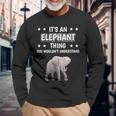 Ist So Ein Elefant Ding Lustiger Spruch Elefanten Langarmshirts Geschenke für alte Männer