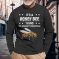 Ist So Ein Honigbiene Ding Lustiger Spruch Honigbienen Langarmshirts Geschenke für alte Männer