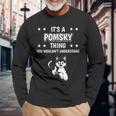 Ist So Ein Pomsky Ding Lustiger Spruch Pomskys Langarmshirts Geschenke für alte Männer