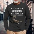 Ist So Ein Skorpion Ding Lustiger Spruch Skorpione Langarmshirts Geschenke für alte Männer