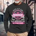 Maria Name First Name Name Day Das Ist Ein Maria Ding Langarmshirts Geschenke für alte Männer