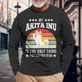 Mein Akita Inu Ist Das Einzige Ding Dog Langarmshirts Geschenke für alte Männer