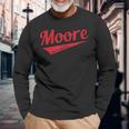 Moore Limited Edition Pärchen Nachname Langarmshirts Geschenke für alte Männer