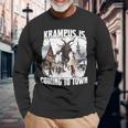 PerchtenFor The Krampus Run Legend Figure Kramperl T Krampus Langarmshirts Geschenke für alte Männer