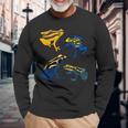 Pfeilgiftfrosch Baumsteigerfrösche Dendrobatidae Blue Cool Langarmshirts Geschenke für alte Männer