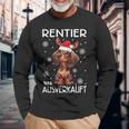 Reindeer Was Out Sold Dachshund Christmas Langarmshirts Geschenke für alte Männer