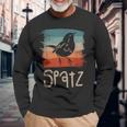 Retrointage Sparrow Sparrows Langarmshirts Geschenke für alte Männer