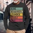 Ruhe Behalten Regelt The Saying In Retro Colours S Langarmshirts Geschenke für alte Männer