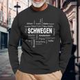 Schwegen New York Berlin Schwegen Meine Hauptstadt Langarmshirts Geschenke für alte Männer