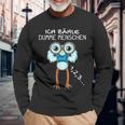 Seagull With Binoculars Ich Zählle Stumme Menschen Langarmshirts Geschenke für alte Männer