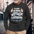 So Sieht Ein Richtig Competent Hausmann Aus Langarmshirts Geschenke für alte Männer