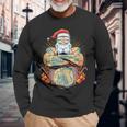 Tattoo Santa Biker Santa Claus Christmas Beer Belly Xmas Tank Top Long Sleeve T-Shirt Gifts for Old Men