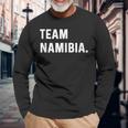 Team Namibia Langarmshirts Geschenke für alte Männer