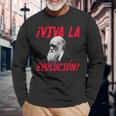 Viva La Evolución Charles Darwin Portrait Boys Langarmshirts Geschenke für alte Männer