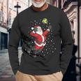 Volleyball Santa Claus Christmas Langarmshirts Geschenke für alte Männer