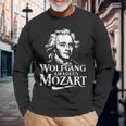 Wolfgang Amadeus Mozart Portrait Salzburg Operaienna Classic Langarmshirts Geschenke für alte Männer