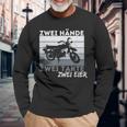 Zwei Hands Zwei Takte Simson Ddr Moped Two Strokeintage Langarmshirts Geschenke für alte Männer