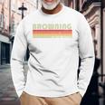 Browning Last Name Retrointage 80S Birthday Langarmshirts Geschenke für alte Männer