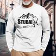 Cool Stubai Tal Statt Dubai Ski Mountains Piste Après-Ski Langarmshirts Geschenke für alte Männer