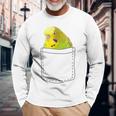 Cute Budgie In Bag Budgie Langarmshirts Geschenke für alte Männer