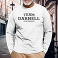 Damen Team Darnell Stolzer Familienname Nachname Mit-Ausschnitt Langarmshirts Geschenke für alte Männer