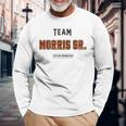 Distressed Team Morris Sr Proud Family Nachname Nachname Langarmshirts Geschenke für alte Männer