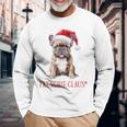 Frenchie Claus French Bulldog Christmas Langarmshirts Geschenke für alte Männer