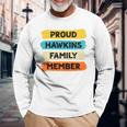 Hawkins Retro Hawkins Last Name Hawkins Langarmshirts Geschenke für alte Männer