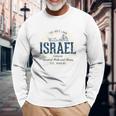 Retro Styleintage Israel S Langarmshirts Geschenke für alte Männer