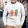 Twinning With My Bestie Christmas Gingerbread Best Friend Long Sleeve T-Shirt Gifts for Old Men