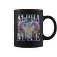 Alpha Male Unicorn Cat Ironic Vintage Coffee Mug