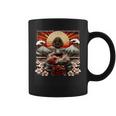 Art Japonaisintage Coucher De Soleil Montagne Floral Geisha Tasse