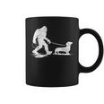 Bigfoot Walking Dachshund Wiener Dog Dad Coffee Mug
