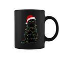 Black Cat Santa Christmas Family Matching Pajamas Xmas Coffee Mug