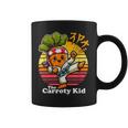 Carroty Kid Retro Karate Vegetable Pun Graphic Print Coffee Mug