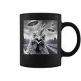 Chicken Rooster Graphic Selfie With Ufos Weird Aliens Coffee Mug