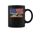 Cowboy Horse Riding Us American Flag 4Th Of July Rodeo Men Coffee Mug