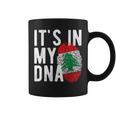 It's In My Dna Lebanon Flag Fingerprint Tassen