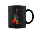 Guitar Music Instrument Motif Illustration Guitar Coffee Mug