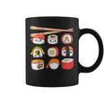 Happy Sushi Anime Kawaii Set For Japanese Food Lovers Coffee Mug