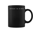 Jesus Is King Subtle Christian Minimalist Religious Coffee Mug